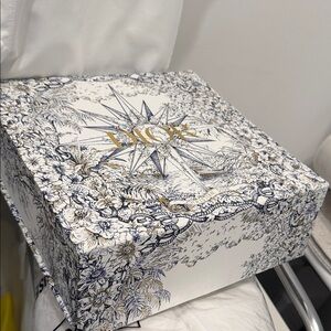 Dior Decorative Box in Blue and Gold